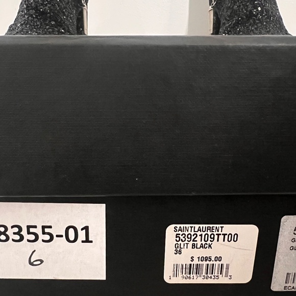 Saint Laurent Glitter Booties - Picture 2 of 3